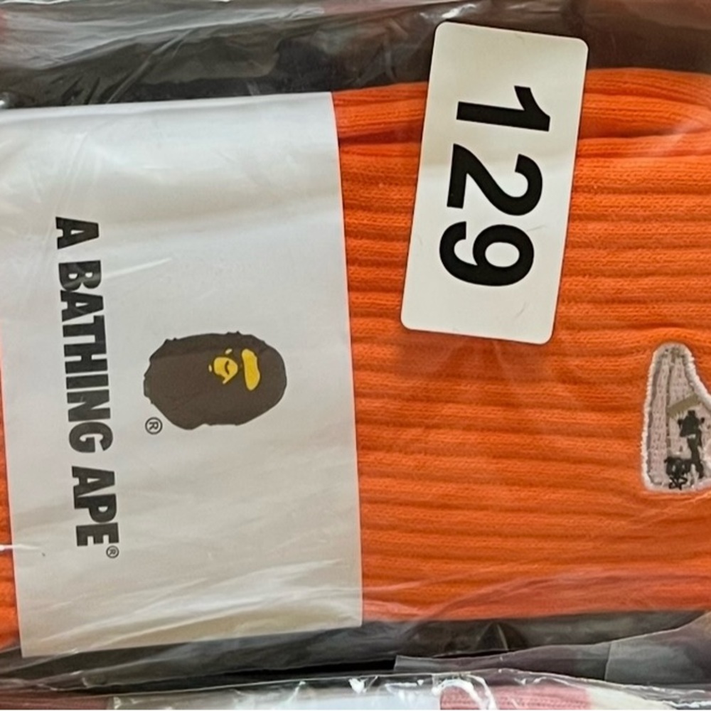 Orange Casual Socks